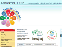Tablet Screenshot of kamarad-lorm.cz